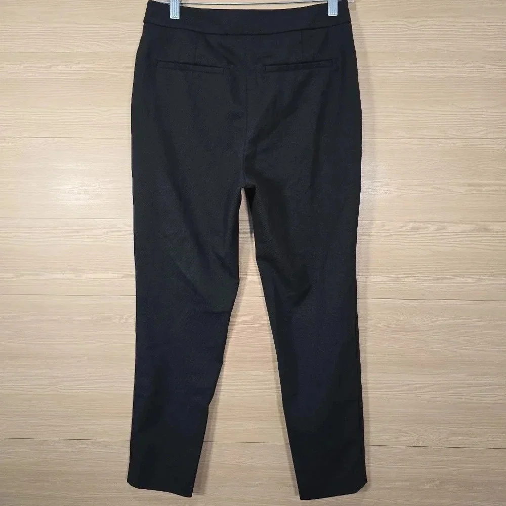 Sandro Paris‎ Womens Wool Blend Trouser Straight Leg Pants Black Size FR 36 US 6